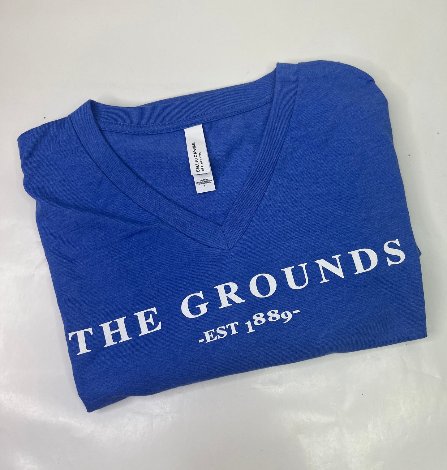 The Grounds Washed Blue VNeck