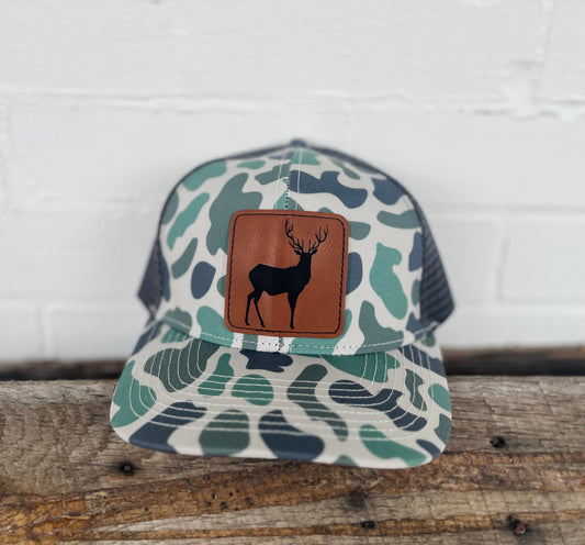 Green Camo Deer Hat