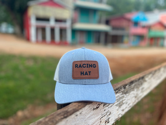 Gray Racing Hat