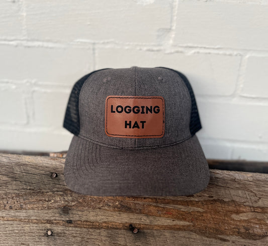 Black/Gray Logging Hat